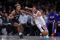 唐斯37+12克洛尼31分 布伦森27分尼克斯轻取篮网